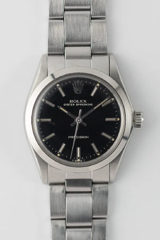 ROLEX OYSTER SPEEDKING Ref.6430 Black Gilt Dial