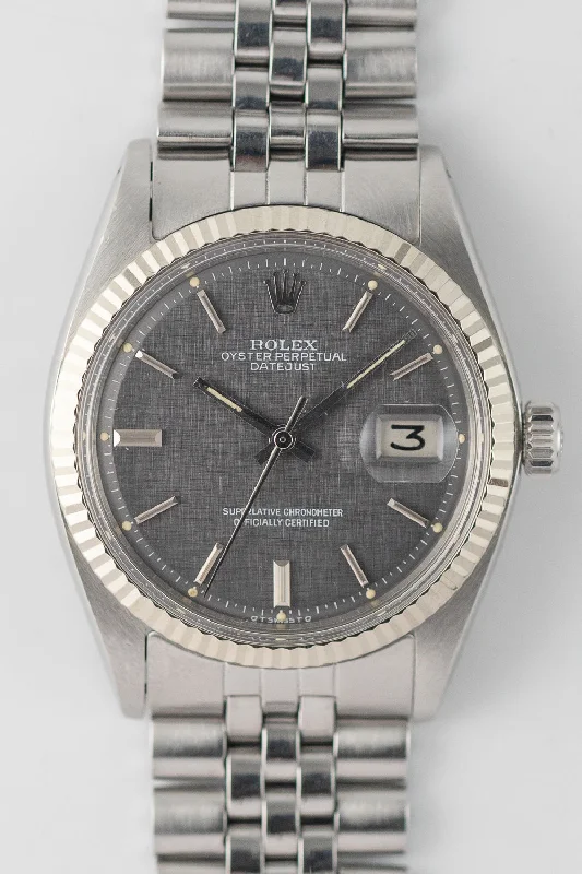 ROLEX DATEJUST Ref.1601 Gray Linen Sigma Dial