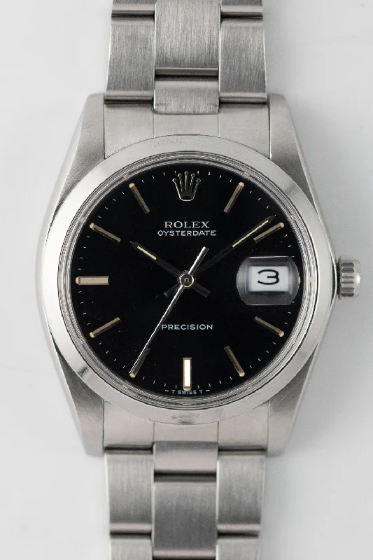 ROLEX OYSTERDATE Ref.6694 Black Dial