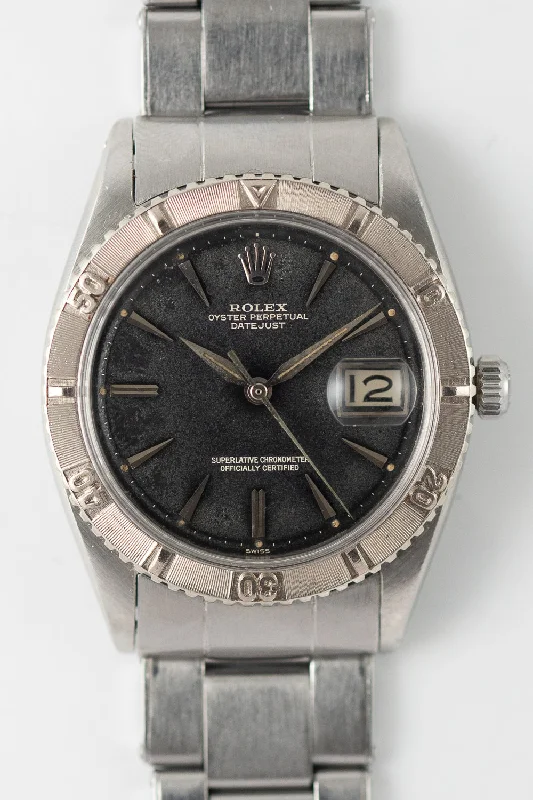 ROLEX DATEJUST Ref.1625 Thunder Bird Black Gilt Patina Dial