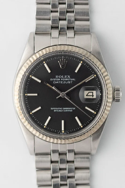 ROLEX DATEJUST Ref.1601 Black Matte Dial