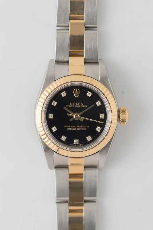 ROLEX OYSTER PERPETUAL Ref.67193G 11 Points Diamond