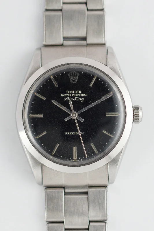 ROLEX Air-King Ref.5500 Glossy Black Glit Dial