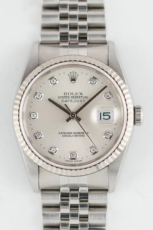 ROLEX DATEJUST Ref.16234G 10 Points Diamond