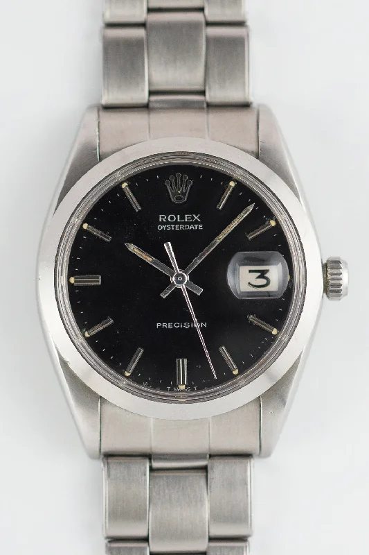 ROLEX OYSTERDATE Ref.6694 Black Mirror Dial