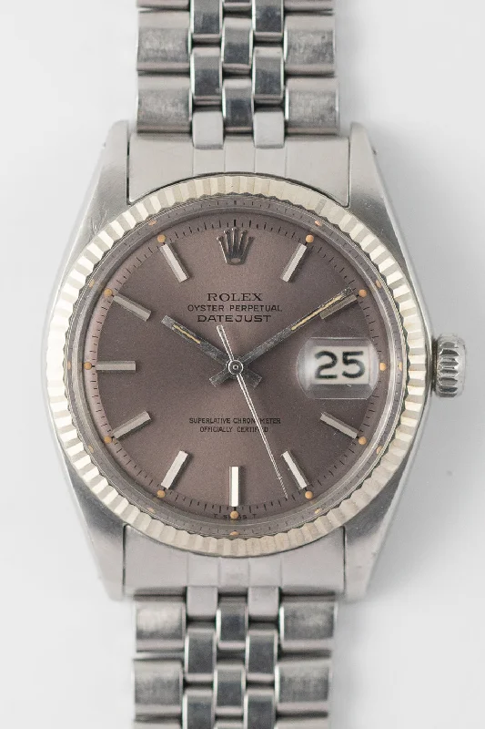 ROLEX DATEJUST Ref.1601 Purple Gray Dial