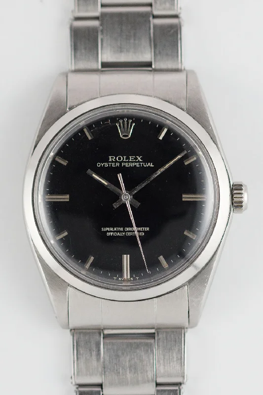 ROLEX BIG OYSTER PERPETUAL Ref.1018 Black Gilt Dial