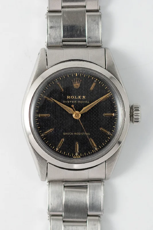 ROLEX OYSTER ROYAL Ref.6444 Black HONEYCOMB Dial