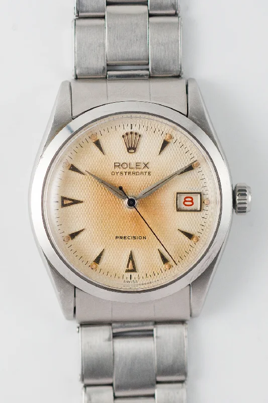 ROLEX OYSTERDATE Ref.6294 Guilloche Dial