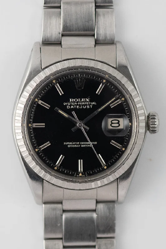 ROLEX DATEJUST Ref.1603 Black Gilt Dial