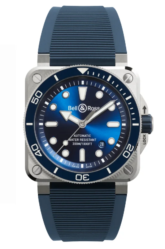 Bell & Ross BR03 Diver 42mm BR03A-D-BLU-ST/SRB