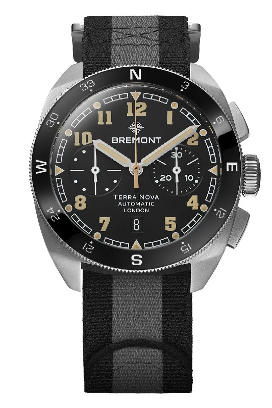 Bremont Terra Nova 42.5mm Chronograph TN42-CHR-SS-BK-N-S