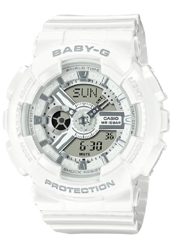 Casio Baby-g BA-110X-7A3 Digital Analog Rubber Strap Watch For Women