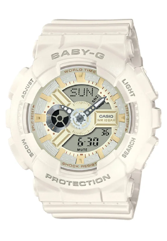 Casio Baby-g BA-110XSW-7A Digital Analog Rubber Strap Watch For Women