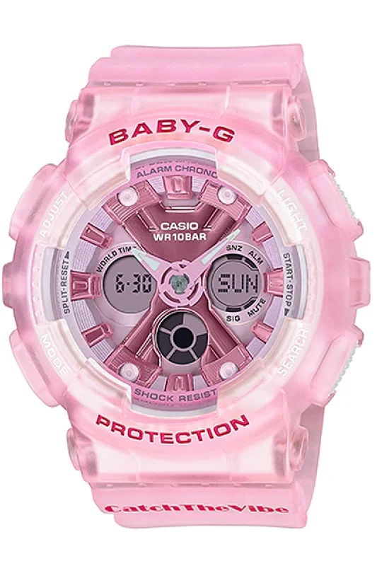 Casio Baby-g BA-130CV-4A Digital Analog Rubber Strap Watch For Women