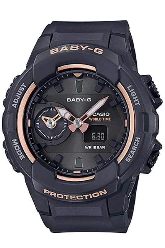 Casio Baby-g BGA-230SA-1A Digital Analog Rubber Strap Watch For Women