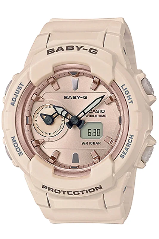 Casio Baby-g BGA-230SA-4A Digital Analog Rubber Strap Watch For Women