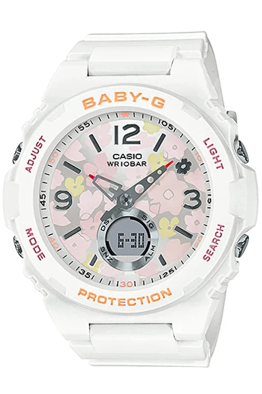 Casio Baby-g BGA-260FL-7A Digital Analog Rubber Strap Watch For Women