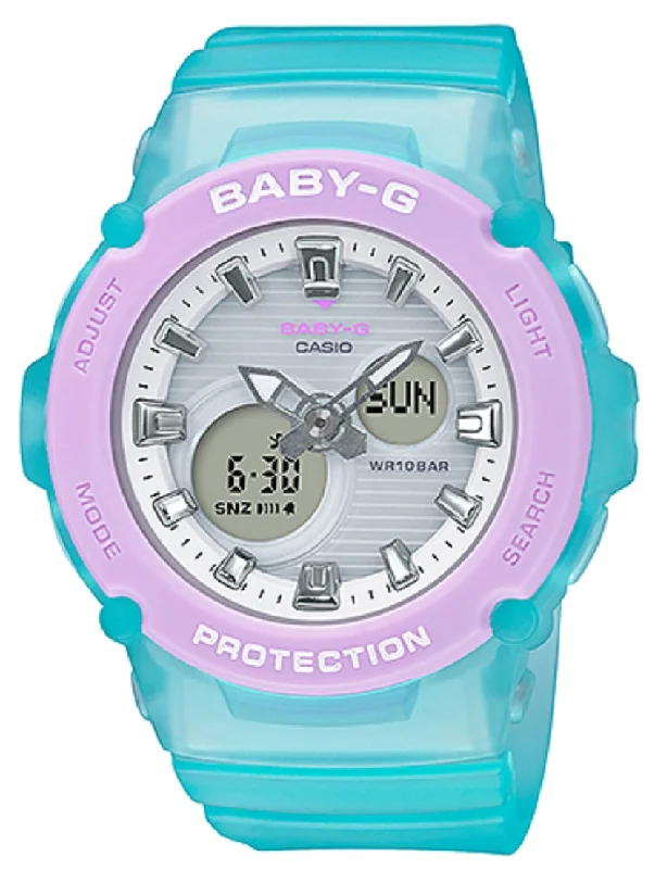 Casio Baby-g BGA-270-2A Digital Analog Rubber Strap Watch For Women