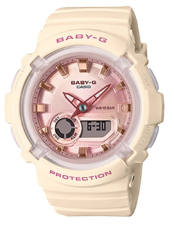 Casio Baby-g BGA-280-4A2 Digital Analog Rubber Strap Watch For Women