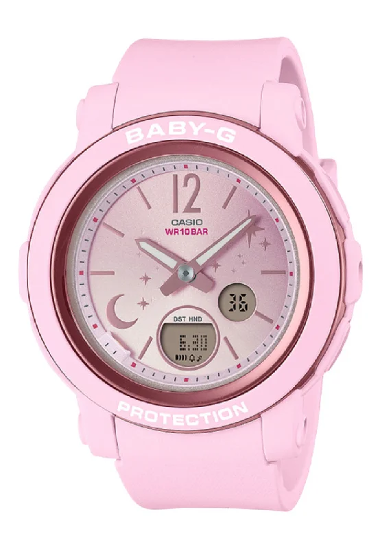 Casio Baby-G BGA-290DS-4A Digital Analog Rubber Strap Watch For Women