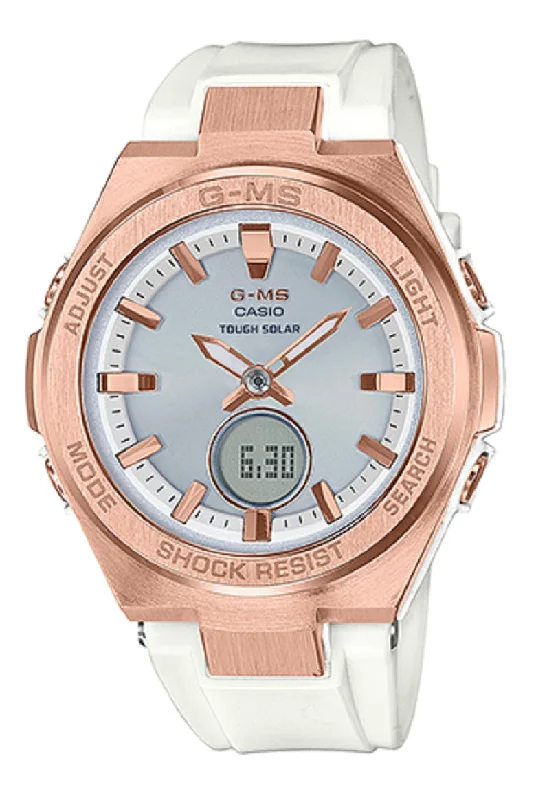 Casio Baby-g MSG-S200G-7A Solar Digital Analog Rubber Strap Watch For Women