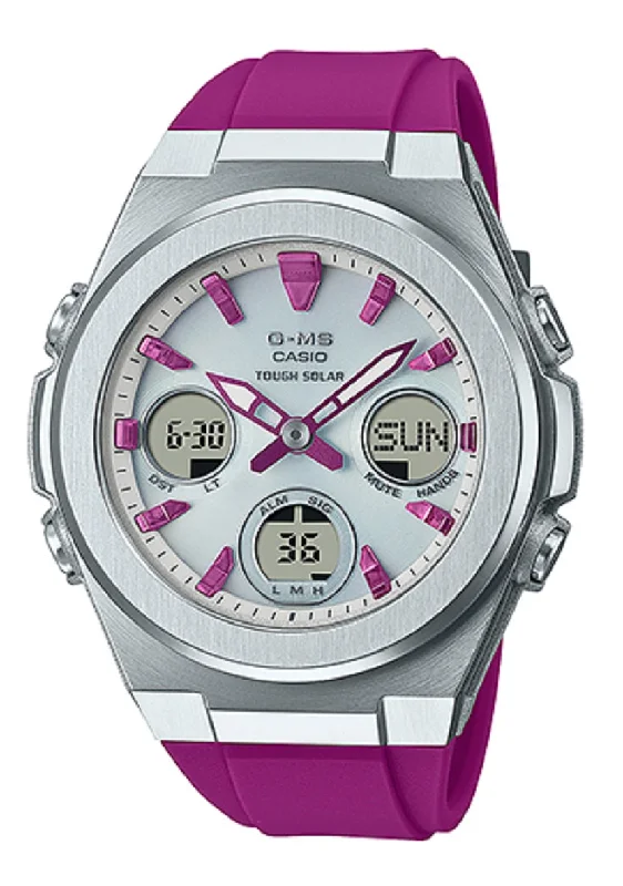 Casio Baby-g MSG-S600-4A Solar Digital Analog Rubber Strap Watch For Women