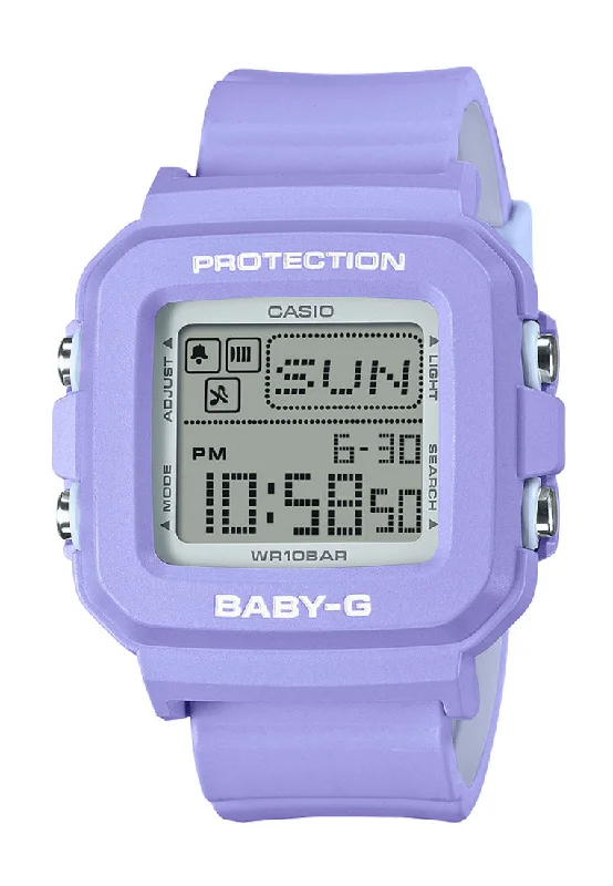 Casio Baby-g + PLUS Series BGD-10K-6DR Digital Rubber Strap Watch for Women