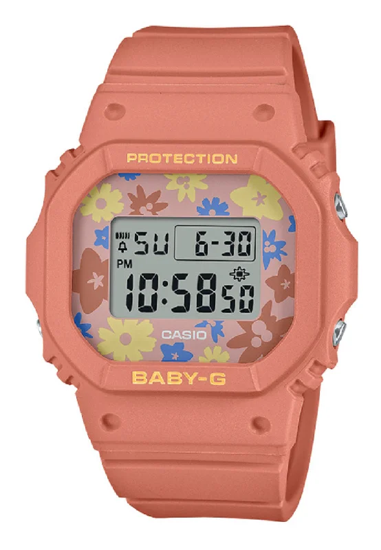 Casio BGD-565RP-4DR Digital Rubber Strap Watch for Women