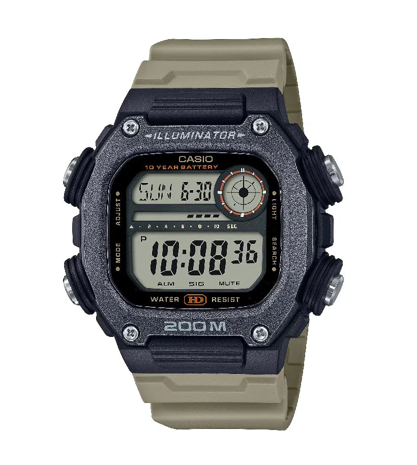 Casio DW-291HX-5A Digital Rubber Strap Watch For Men