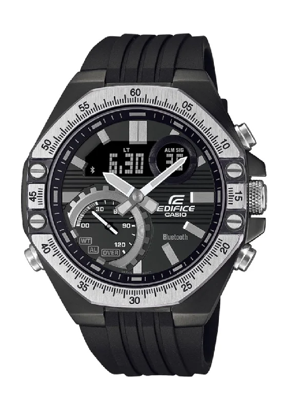 Casio Edifice ECB-10TP-1A Automotive Toolkit Inspired Design Chronograph Rubber Strap Watch For Men