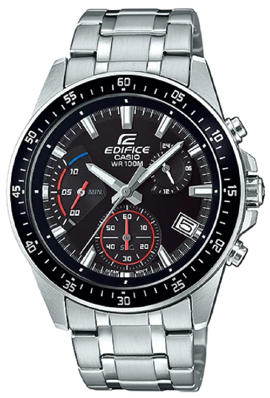 Casio Edifice EFV-540D-1A Chronograph Stainless Steel Strap Watch For Men