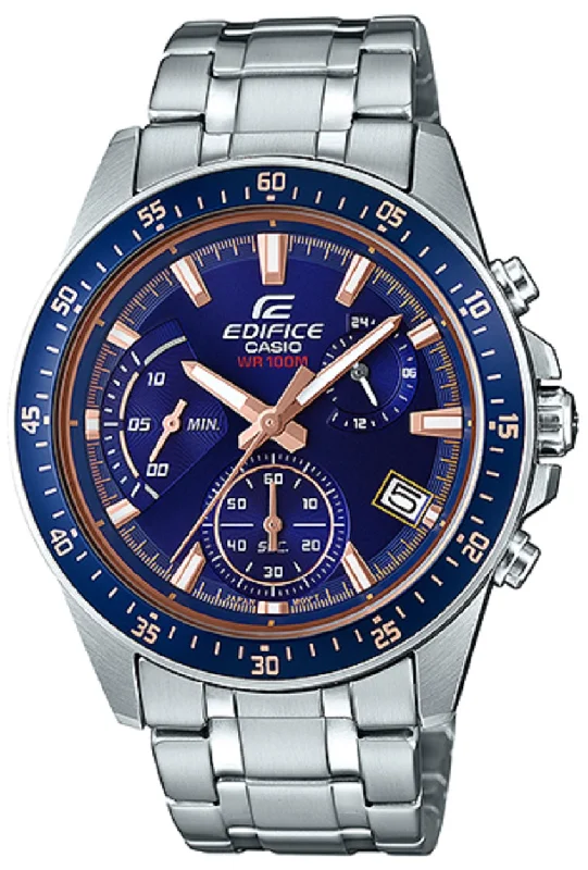 Casio Edifice EFV-540D-2A Chronograph Stainless Steel Strap Watch For Men