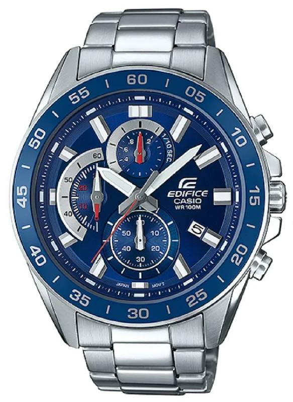 Casio Edifice EFV-550D-2A Chronograph Stainless Steel Strap Watch For Men