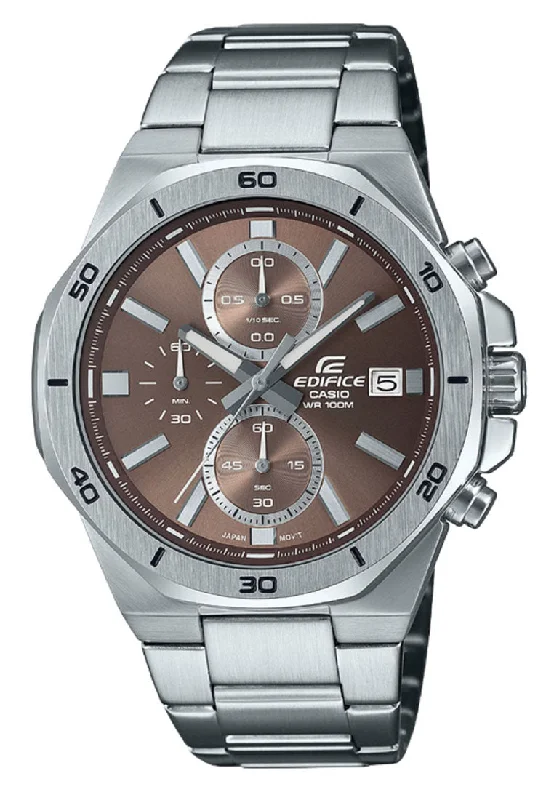 Casio Edifice EFV-640D-5A Chonograph Stainless Steel Strap Watch For Men