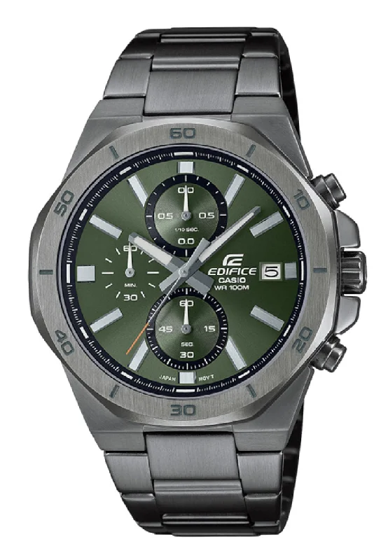 Casio Edifice EFV-640DC-3A Chronograph Stainless Steel Strap Watch For Men