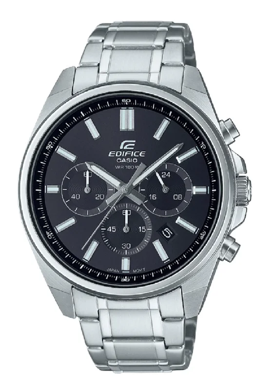 Casio Edifice EFV-650D-1A Chronograph Stainless Steel Strap Watch for Men