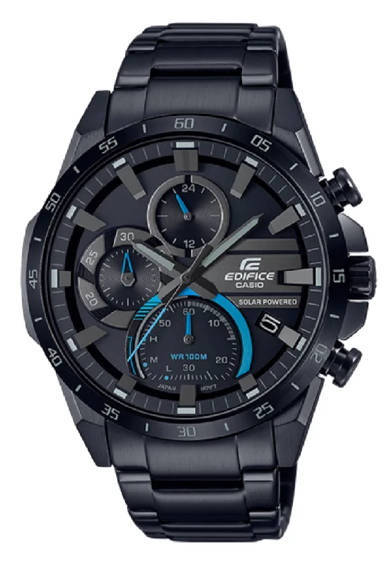 Casio Edifice EQS-940DC-1B Solar Chronograph Stainless Steel Strap Watch For Men