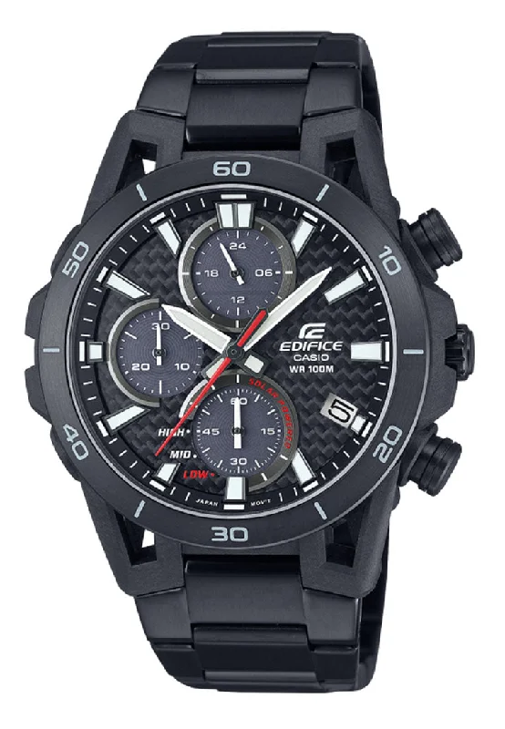 Casio Edifice EQS-960DC-1A Chronograph Stainless Steel Strap Solar Watch for Men