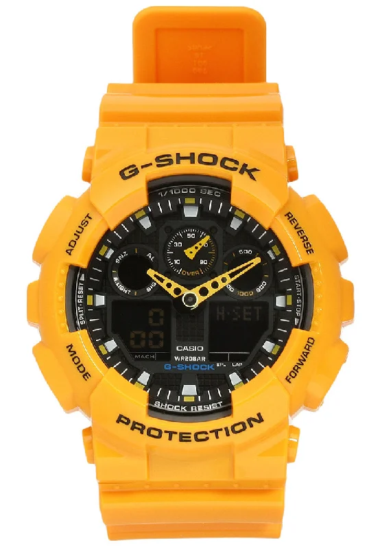 Casio G-Shock GA-100A-9ADR Bumblebee Digital Analog Watch For Men