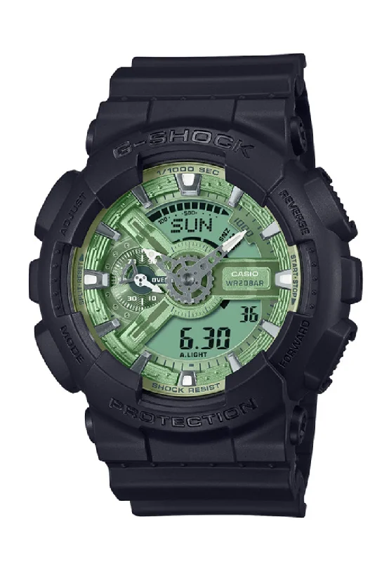 Casio G-shock GA-110CD-1A3 Digital Analog Rubber Strap Watch For Men