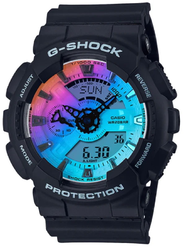 Casio G-shock GA-110SR-1A Digital Analog Rubber Strap Watch For Men