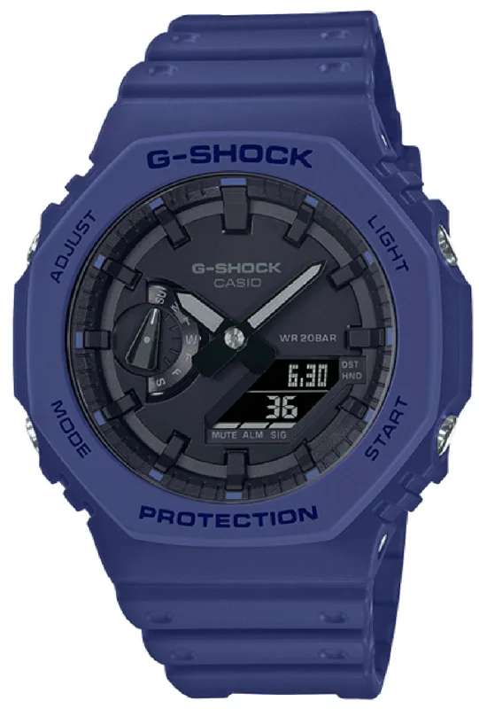 Casio G-shock GA-2100BWP-2A Digital Analog Rubber Strap Watch For Men