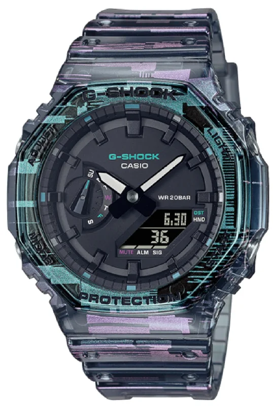 Casio G-shock GA-2100NN-1A Digital Analog Rubber Strap Watch For Men