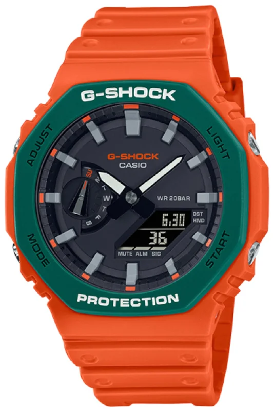 Casio G-shock GA-2110SC-4A Digital Analog Rubber Strap Watch For Men