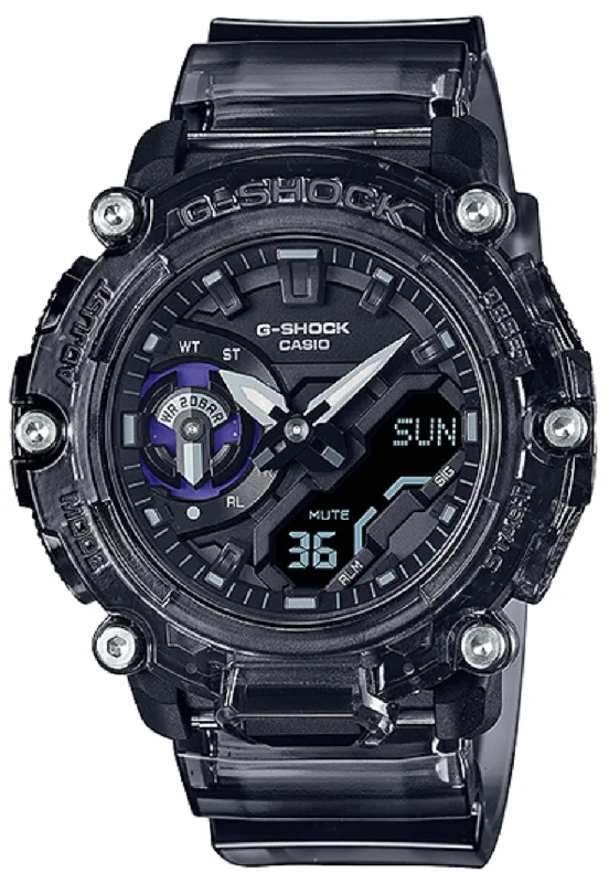 Casio G-shock GA-2200SKL-8A Digital Analog Stainless Steel Strap Watch For Men