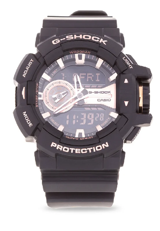 Casio G-shock GA-400GB-1A4DR Digital Analog Rubber Strap Watch For Men