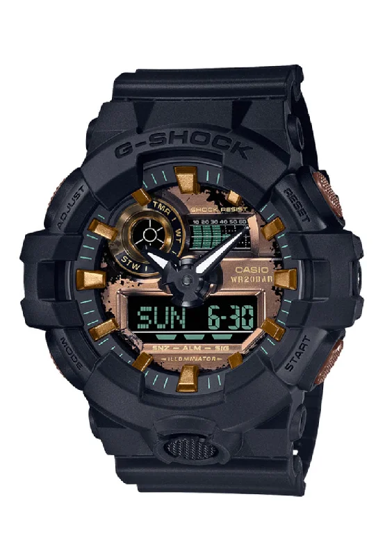 Casio G-shock GA-700RC-1A Digital Analog Rubber Strap Watch For Men