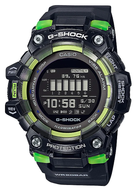 Casio G-shock GBD-100SM-1DR Bluetooth Digital Rubber Strap Watch For Men