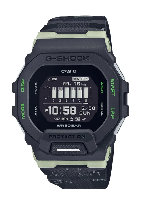 Casio G-shock GBD-200LM-1DR Bluetooth Digital Rubber Strap Watch For Men